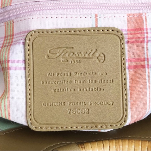 Fossil Woven Tote Bag - Picture 7 of 8